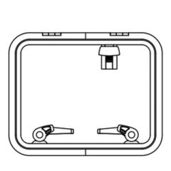 Lewmar Low Profile Rectangular Hatch, Size 54, Powerboat Hatch