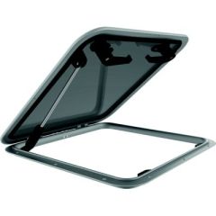 Lewmar Low Profile Rectangular Hatch, Size 60 w/Stay, powerboat enthusiasts, style and functionality, precision, sailboats, foredeck hatches, compact design, outside handles, ventilation, natural light, anodized aluminum frame, corrosion resistance, CE Ap