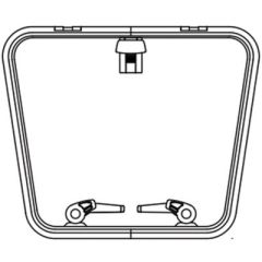 Lewmar Low Profile Rectangular Hatch, Size 65, powerboat, sailboat, precision, versatility, foredeck hatches, convenience, accessibility, low profile design, CE approval, outside handles, ventilation, natural light, friction levers, anodized aluminum fram