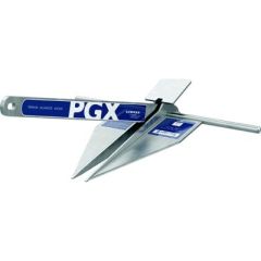 Lewmar 69001047 PGX Anchor, 5 lb., galvanized construction, S355 structural steel, T-section flukes, lightweight design, LFX platform, high holding power, quick setting, larger vessels, marine anchor, boating accessory