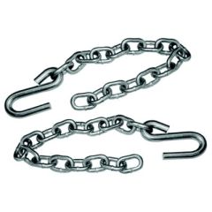 Tie Down Engineering Safety Chain, S-Hooks, Trailer Safety, Zinc Plated, Receiver Class IV, Rust Protection, Corrosion Resistance, Trailer Security, Tiedown Engineering, Durable Construction