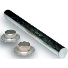 Tie Down Engineering Zinc Plated Roller Shaft, 2 Pal Nuts, durable roller shaft, corrosion-resistant, easy installation, boat trailers, utility trailers, high-quality performance