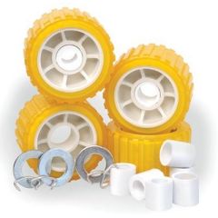 Tie Down Engineering Hull Sav'r Poly Vinyl Amber Roller, WOBBLE ROLLER KIT