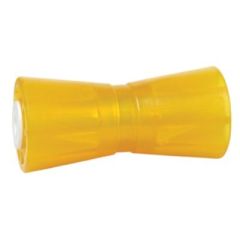 Tie Down Engineering, Hull Sav'r, Poly Vinyl Amber Roller, boat trailer, boat roller, marine accessories, Tiedown Engineering, center guide roller, boat protection, durable roller, shock absorption, trailer setup, easy installation, top-notch quality, wor