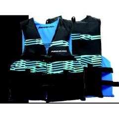 Airhead Element Life Jacket, Youth, Blue/Black, U.S. Coast Guard Approved, Breathable Polyester Fabric, Quick Release Buckles, Perfect Fit, Vibrant Color, Lightweight, Durable