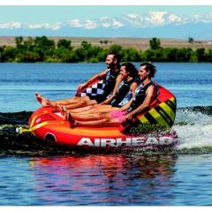 Airhead 532223 Super Mable Towable Tube, 1-3 Riders, water adventure, deluxe lounge