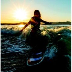 Airhead AHWSF01 Banzai Wake Surf Board, wake surfing