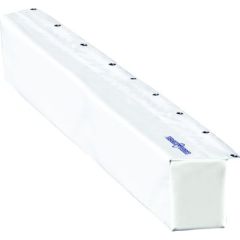 Airhead HHA48 Marina Bumper, Commercial Marinas, Personal Docks, Heavy-Duty Materials, UV Resistant, Stainless Steel Grommets, Cz Watersports, White Color, Boat Protection, Docking Solution