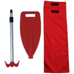 Airhead Telescoping Paddle, Nylon Bag, Watercraft, PWC, Lightweight Aluminum, High Impact Plastic, Compact Design, Adjustable Length, Boat Hook Handle, Vibrant Colors, Cz Watersports, Durable Construction, Convenient Storage, Water Adventures, Functionali