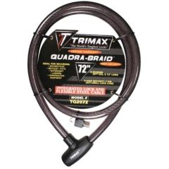 Trimax TQ2072 Quadra-Braid Cable Lock, Integrated Cable Lock