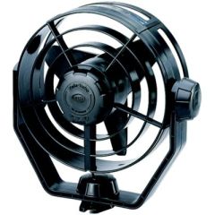Hella 12V Two Speed "Turbo" Fan, Black, air circulation, low-noise operation