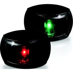 Hella NaviLED® Side Light Kit, Black, LED navigation lamps, boat safety, energy-efficient, durability, maintenance-free, multivolt capability, sealed unit, visibility range, marine lighting, power-saving technology