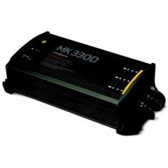 Battery Charger, MK330D 3-Bank 10A, marine charging, multi-stage charging, waterproof construction, protection features, FCC compliant, UL listed, durability, reliability