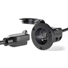 Minn Kota 1865111 AC Power Port, Black, Boat Electrical System, Bulk Package, Boating Enthusiast, Quick Connections