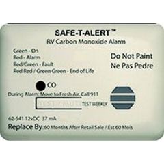 Safe-T-Alert 62541, Carbon Monoxide Alarm, Marine Tech Detector, RVIA/NFPA requirements, Mti Industries, Memory Scan, Alarm Mute, 12 Volt power source, Class A Motorhomes, Class B Van Campers, Class C Mini-Motor Homes, Travel Trailers, Fifth Wheels, Truck