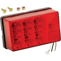 Wesbar 407555 Submersible Tail Light, Left, trailer lighting