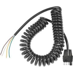 5-Pin Flat Trailer End Connector, secure trailer connection