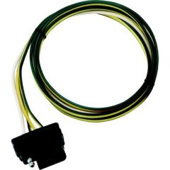 Wesbar 4' Flat Trunk Connector, 18" Ground Wire