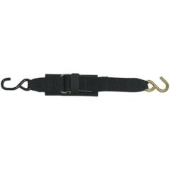 BoatBuckle Kwik-Lok Transom Tie-Downs, secure boat, Kwik-Lok style buckle, vinyl coated top hooks, zinc-coated trailer hooks, polypropylene webbing, UV resistance, Boatbuckle brand, 2" x 6' tie-downs, 2400 lbs. tensile strength, worry-free travels