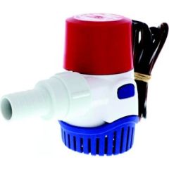 Rule 25SA6WC 12V PWC Automatic Bilge Pump, 500 GPH, engine compartment, water removal, gasoline-resistant, automatic cycling, check valve, ignition protected, flow rate, hose, 12V voltage, marine environment, water transfer, personal watercraft