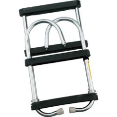 Garelick EEz-In Removable 4 Step Folding Pontoon Boarding Ladder, convenient access