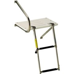 Garelick EEz-In Swim Platform, 2 Step Telescoping Ladder
