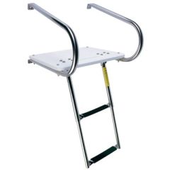 Garelick EEz-In Transom Platform, 2 Step Telescoping Ladder