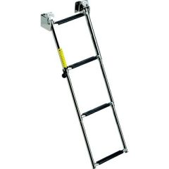 Telescoping Transom Ladder, 4-Step, Garelick, Boat ladder, Transom boarding