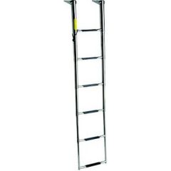 Wide Body Over Platform Telescoping Ladder, boat installations