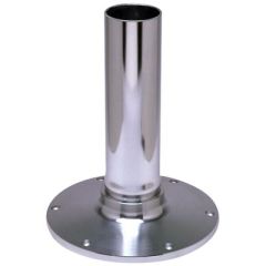 Garelick EEz-in Fixed Height Seat Base, Satin Anodized Finish, Marine Seat Hardware, Boat Seat Base, Fore and Aft Seat Slides, Swivel Spider Combinations, Garelick Manufacturing, Comfortable Boating Experience, Durable Seat Base