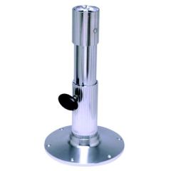 Garelick EEz-in Adjustable Height Standard Friction Lock Seat Base, Ribbed Stanchion, Satin Anodized Finish