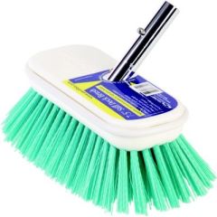 Swobbit SW77355 Cleaning Brush, Stiff, Green, Poly Blocks, Corrosion-Resistant, Uni-Snap System, Marine Enthusiast, Automotive Lover, RV Owner, Aviation Enthusiast, Teak, Non-Skids, Delicate Surfaces, Vibrant Green Color