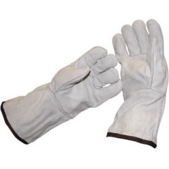 Long Cuff Leather Safety Gloves, heat tool, protection, comfort, durability, precision, quality, long cuff design, non-flammable, professional, DIY enthusiast, premium leather, snug fit, safety, quality.