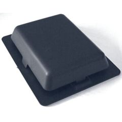 Self Adhesive Vent 4" x 5", Black, waterproof vent, shrink wrap cover, moisture buildup, improved airflow, scalloped edges, raised walls, weather tight design, removable top, warm shrunk film, Shrinkwrap accessories, outdoor furniture, equipment, valuable