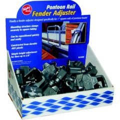 Pontoon Adj Display 36/Pk, fender adjuster, pontoon boats, marine grade, square tubing, durability, longevity, mounting structure, versatility, height adjustment, Taylor Description, 36 pieces, docking, security, sleek look
