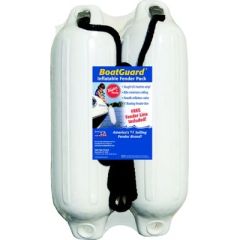 Taylor 2Pk Boatguard Fenders, White UV Marine Vinyl