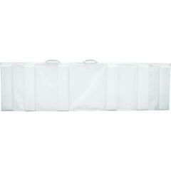 Taylor 332 Vinyl Covered Folding Dock Fender, White, UV resistant, Corrosion-proof grommets