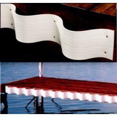Taylor Wave Heavy Duty PVC Strip, White, PVC Strip, dock space, heavy-duty, durable, wave design, elegant, border, decorative, mounting nails, coil size, white color, dimensions, customization, Taylor, homeowner, business owner, upgrade, style, functional