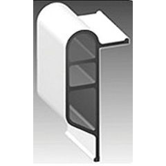 White Vinyl Dock Edging, Medium Double Molded, Taylor, 10' Coil, Protection, Durability, Installation, Aesthetic Appeal