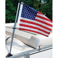 Taylor Pontoon Flag Pole, Anodized Aluminum