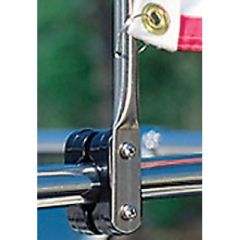 Taylor Stainless Steel Rail Mount Pulpit Staff, Nylon Rail Clamp