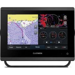 GPSMAP® 723 Non-sonar, Worldwide Basemap, Garmin marine system, chartplotter, NMEA 2000®, NMEA 0183, ANT® Technology, J1939 Connectivity, OneHelm, Panoptix PS51 transducer, FrontV ¼ scanning sonar, high-resolution display, marine technology.
