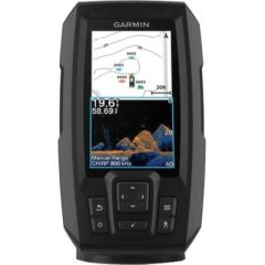 Garmin 0100255000 Striker™ Vivid Series 4" Fishfinder, CHIRP ClearVü scanning sonar, high-sensitivity GPS, Quickdraw contours, CHIRP traditional sonar, underwater images, fishing locations, vibrant color options, top-notch quality, waypoint marking, produ