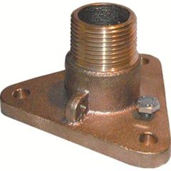 Groco IBV-F Bronze Flanged Adaptor, In-line Ball Valve