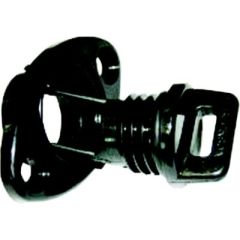 Beckson DP10 Drain Plug, Self-Cleaning Thread, Stainless Steel Fasteners, Watertight Seal, Black Color, Gasket Included