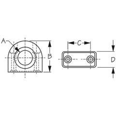 Nylon Fairlead, Stainless Insert