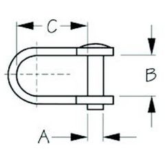 Sea-Dog 140152 Sailmaker D-Shackle, 3/16", sailing gear, stainless steel, rigging, break strength, sailing adventures, sailing toolkit, sailing equipment, sailing enthusiast