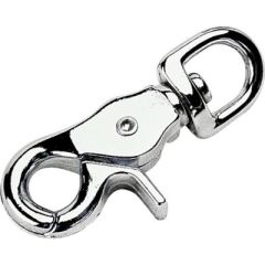 Sea-Dog 1488001 Trigger Snap, Chrome Zinc, secure hinged snap hook, high-quality, durable, spring-loaded bolts, easy-open thumb lever, 360° swivel strap eye, tangle-free, Sea-dog line, reliable, convenient, upgrade, peace of mind.
