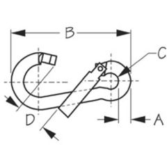 Sea-Dog 151082 Snap Hook, Offset Gate