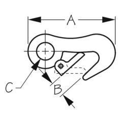 Malleable Snap Hook, Carded, Nickel Plated, Sea-dog Line